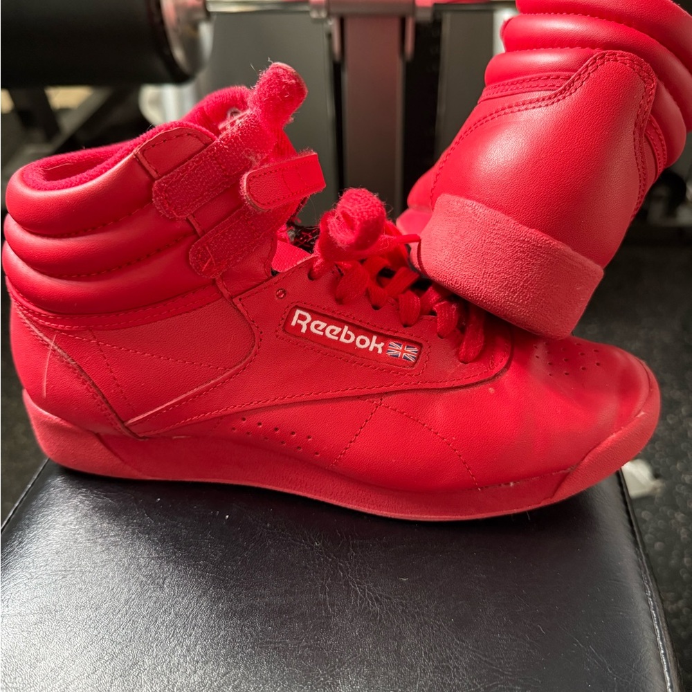 Reebok Bold Red High-Tops